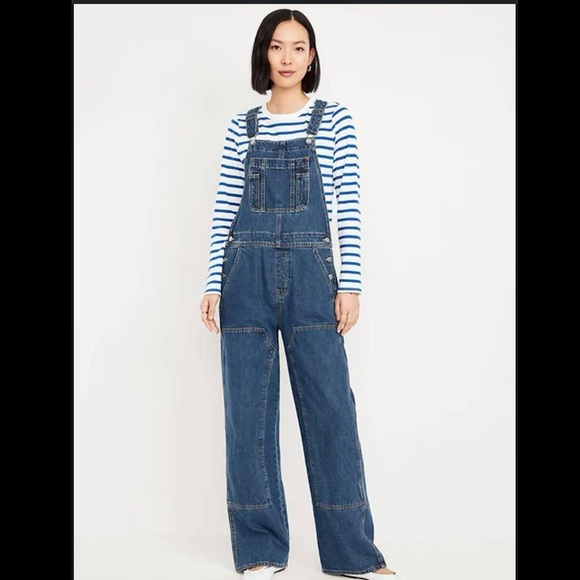 Old Navy Denim - NWT Baggy Wide Leg Denim Overalls